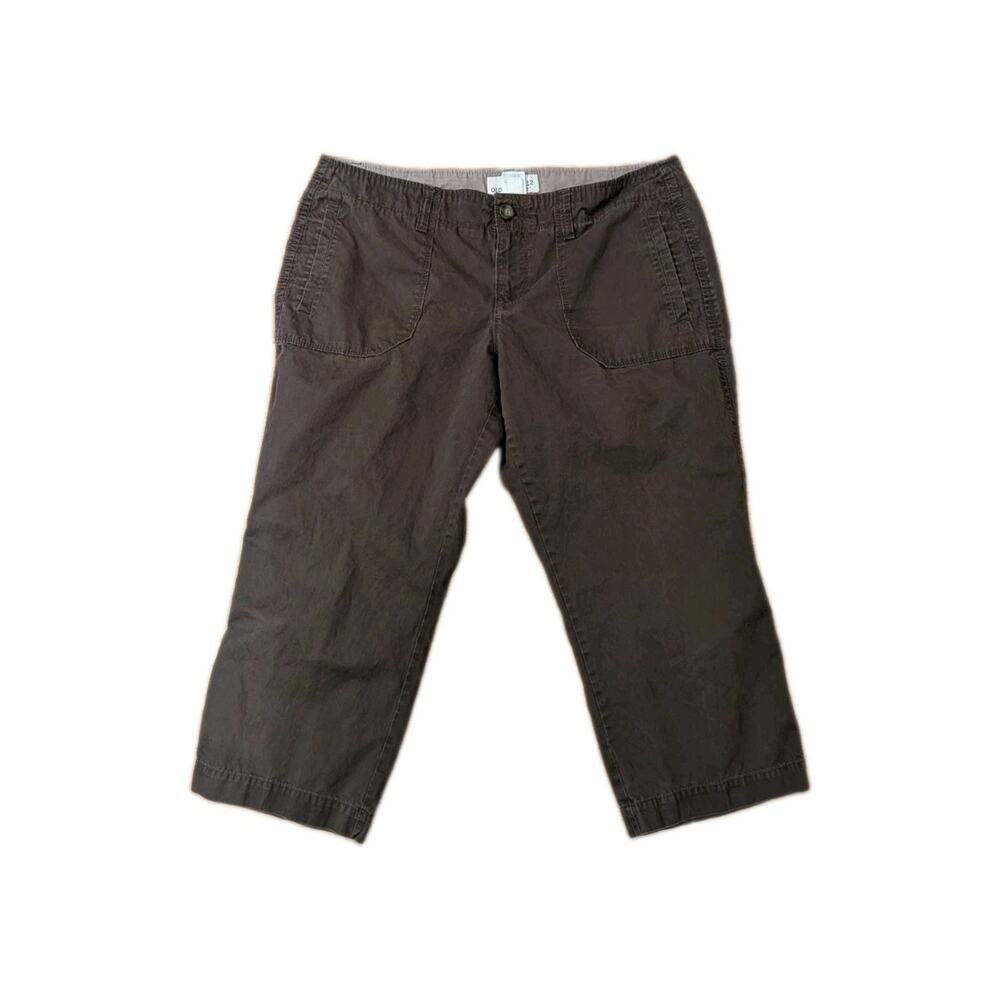 2000s Old Navy Brown Capri Pants With Pink Lining‎